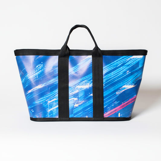 Shopper - Kék-Mintás