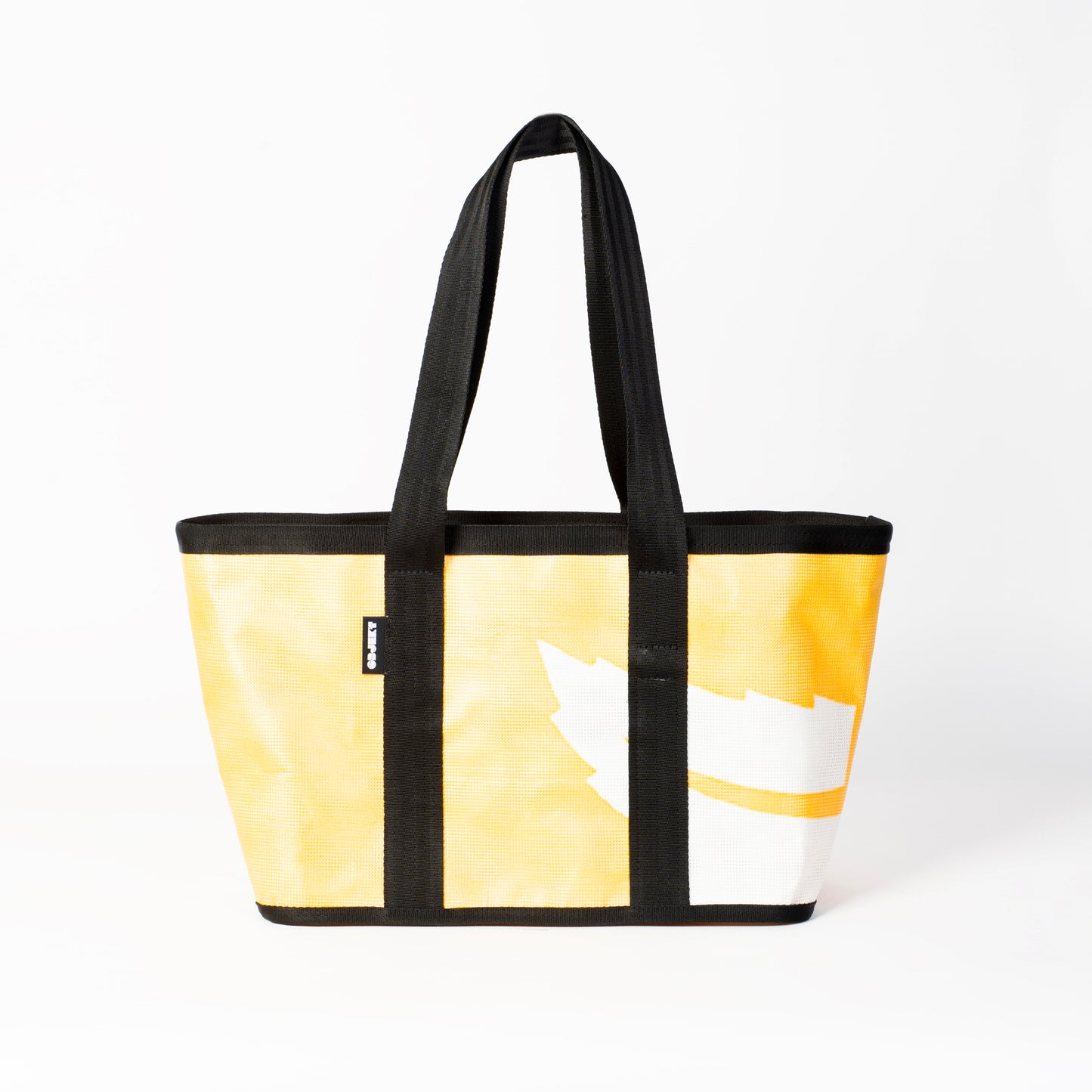 Shopper Vállpánttal - Sárga-Fehér